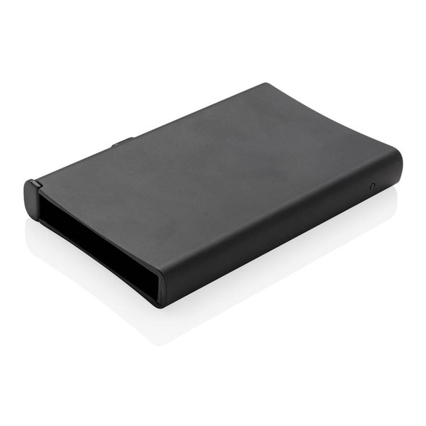 Obrázky: Hliníkové RFID pouzdro na karty, černá, Obrázek 3