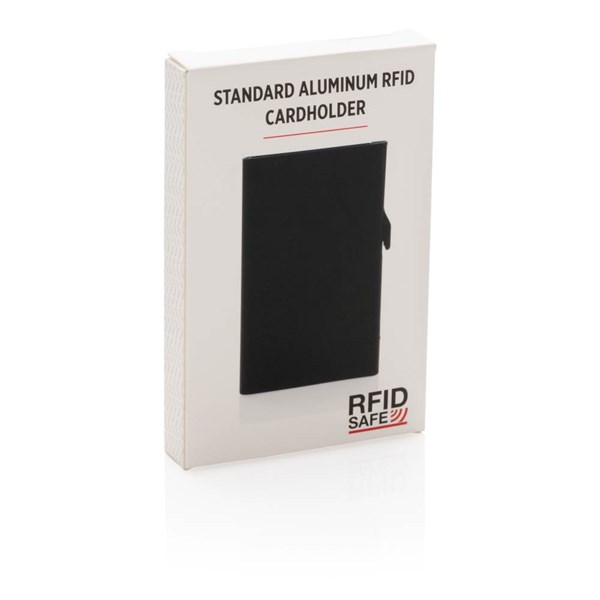 Obrázky: Hliníkové RFID pouzdro na karty, černá, Obrázek 9
