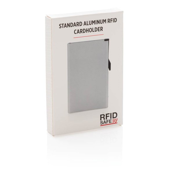 Obrázky: Hliníkové RFID pouzdro na karty, stříbrná, Obrázek 9