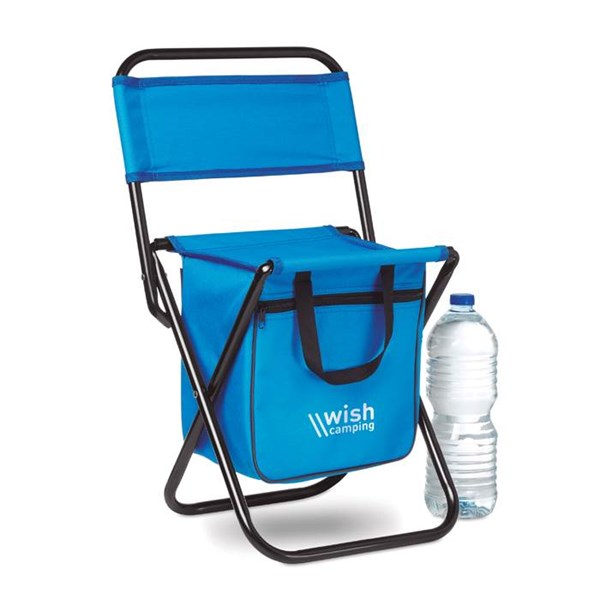 Obrázky: Skládací židlička s chladícím batohem, modrá, Obrázek 3