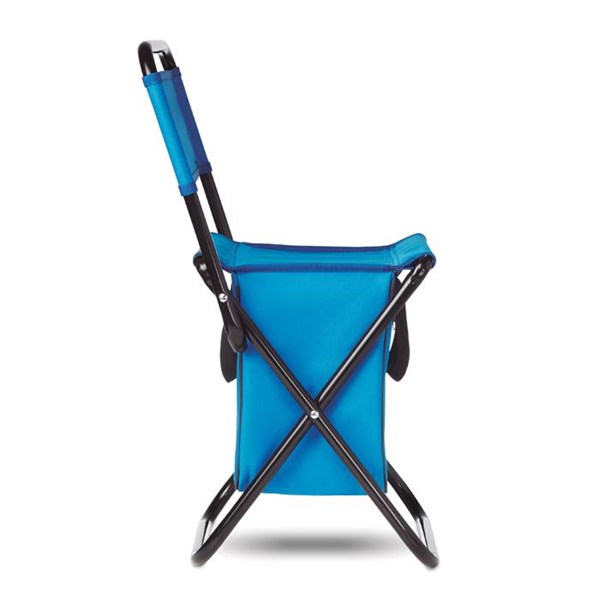 Obrázky: Skládací židlička s chladícím batohem, modrá, Obrázek 6