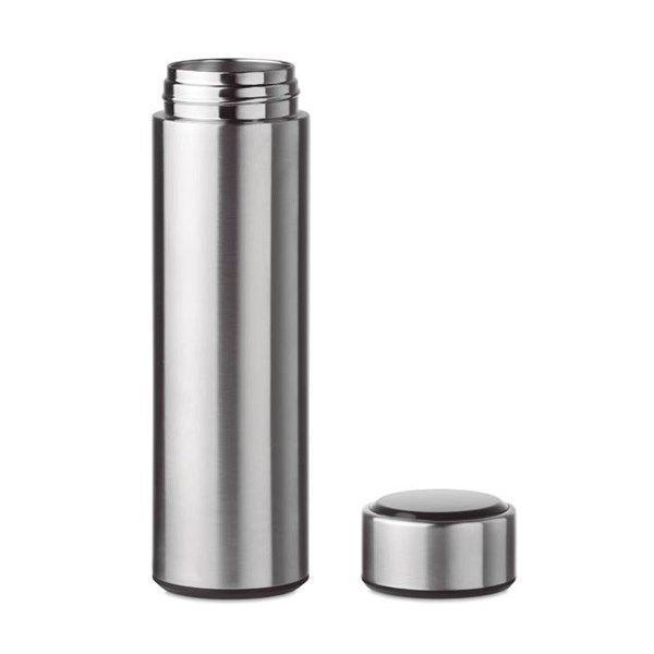 Obrázky: Nerezová láhev 450ml s dotykovým teploměrem, stříbrná, Obrázek 4