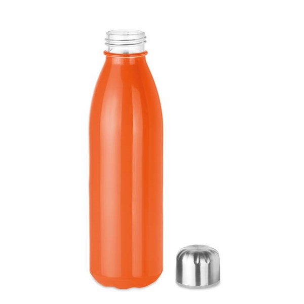Obrázky: Skleněná láhev na pití 650 ml, oranžová, Obrázek 5