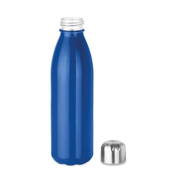 Obrázky: Skleněná láhev na pití 650 ml, modrá, Obrázek 2