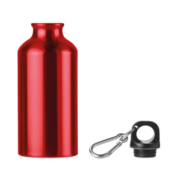 Obrázky: Hliníková láhev 400 ml, červená, Obrázek 2