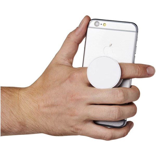 Obrázky: Bílý plastový stojánek na telefon s úchytem, Obrázek 5