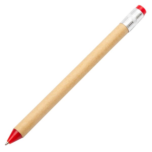 Obrázky: Papír.kul. pero,tvar ořezané tužky s červenou gumou