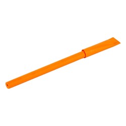 Obrázky: Ekolog. papírové kuličkové pero s víčkem, oranžové