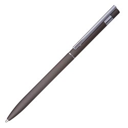 Obrázky: Grafitové matné kuličkové pero s chrom. prvky