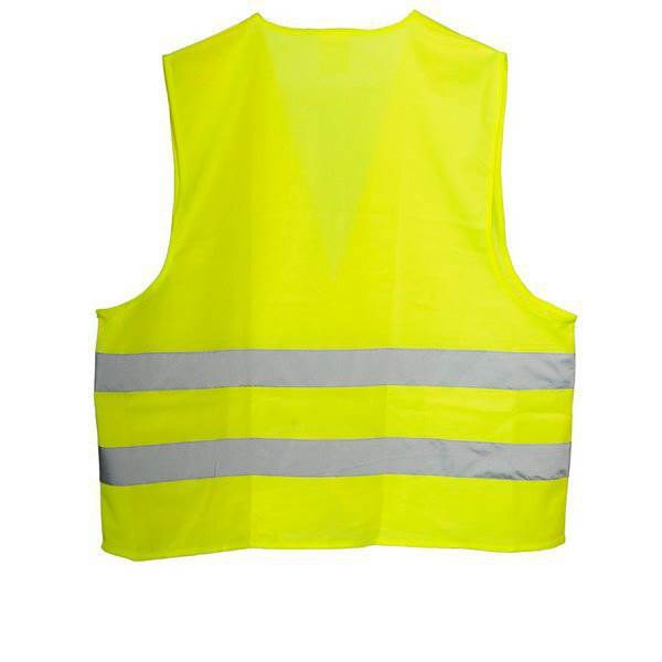 Obrázky: Žlutá reflexní vesta z polyesteru, vel. L, Obrázek 2