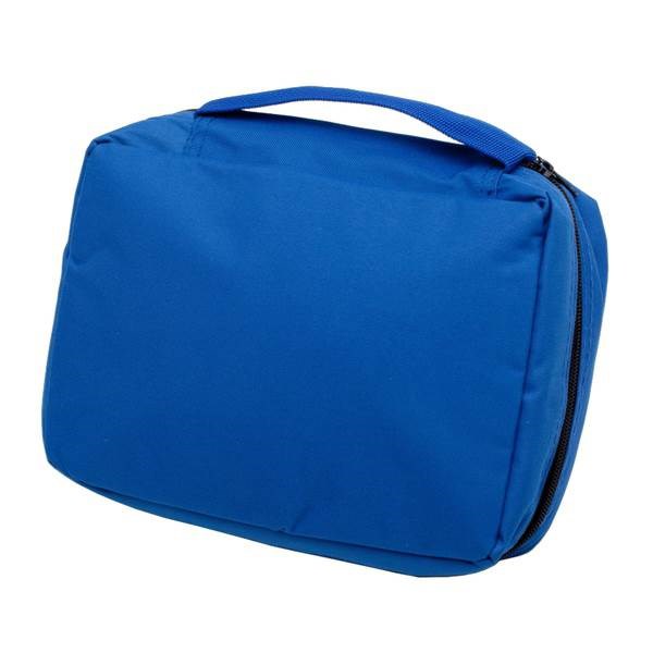 Obrázky: Rozkládací kosmetická taška na zip modrá, Obrázek 2