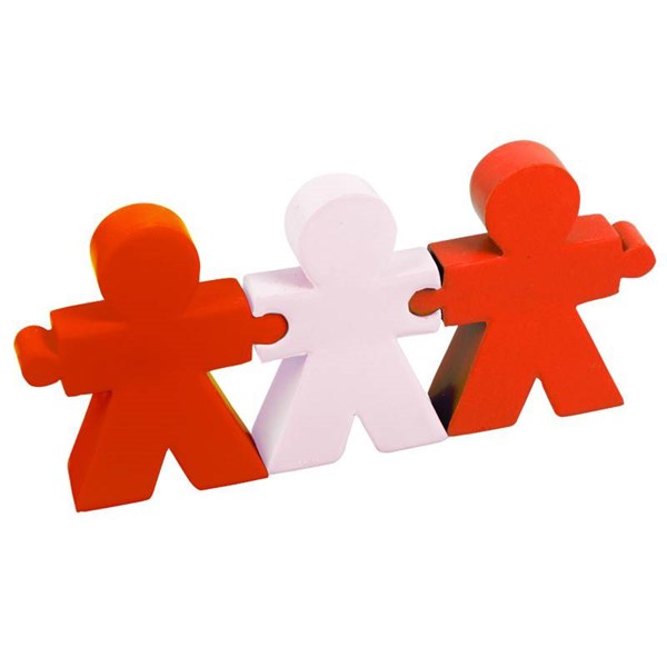 Obrázky: Antistresová hračka -tři postavy (2xčervená, bílá)