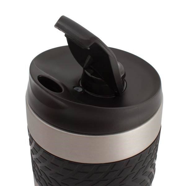 Obrázky: Stříbrný termohrnek 200 ml, černý úchop a přísavka, Obrázek 3