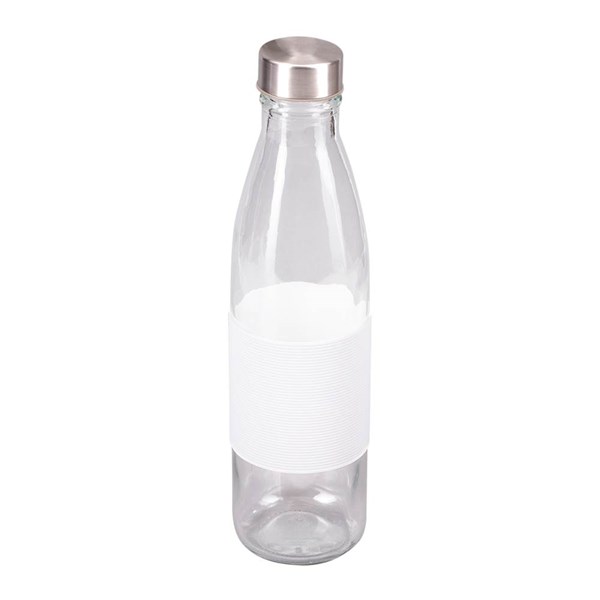 Obrázky: Skleněná lahev, tvar kuželky 800 ml, bílý úchop