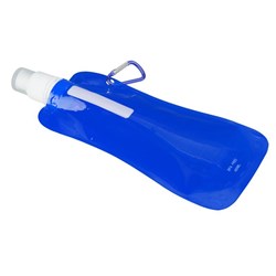 Obrázky: Skládací sportovní lahev 480 ml, modrá