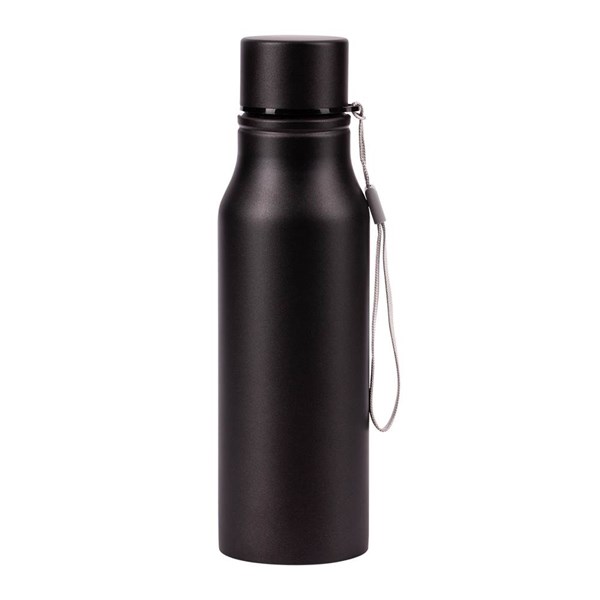 Obrázky: Nerez. sportovní lahev s poutkem 700 ml, černá, Obrázek 4