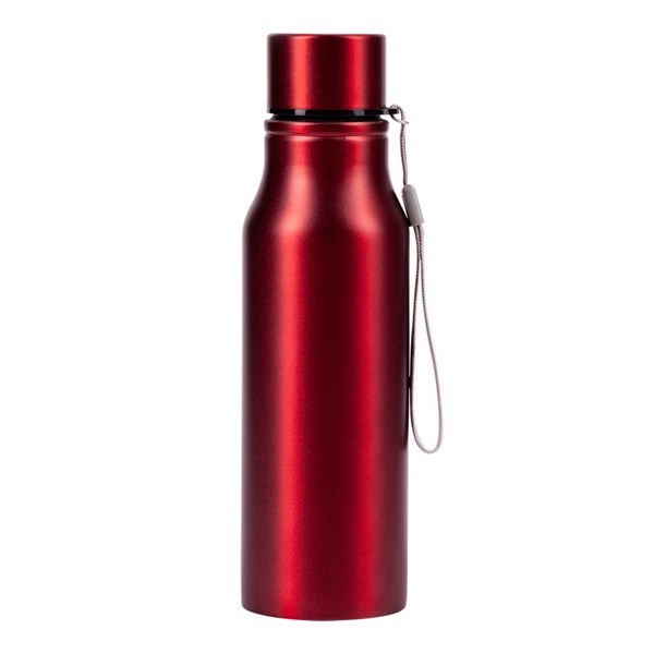Obrázky: Nerez. sportovní lahev s poutkem 700 ml, červená, Obrázek 4