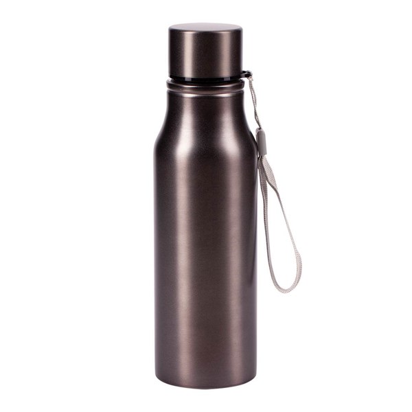 Obrázky: Nerez. sportovní lahev s poutkem 700 ml, grafitová, Obrázek 4