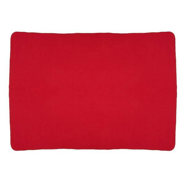 Obrázky: Velká fleecová deka v balení s držadlem, červená, Obrázek 2