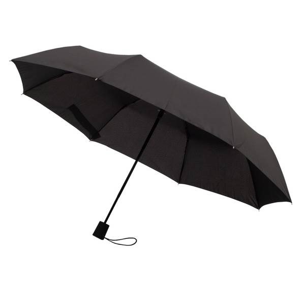 Obrázky: Černý skládací deštník odolný bouřce i větru