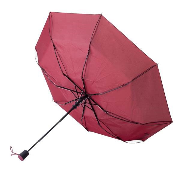 Obrázky: Vínový skládací deštník odolný bouřce i větru, Obrázek 3