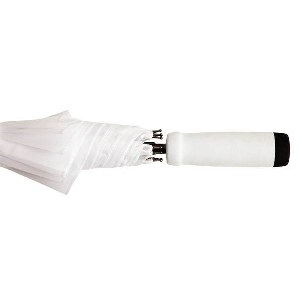 Obrázky: Bílý automat. deštník s EVA ručkou v barvě dešt., Obrázek 3