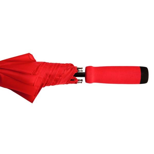 Obrázky: Červený automat. deštník s EVA ručkou v barvě dešt., Obrázek 3