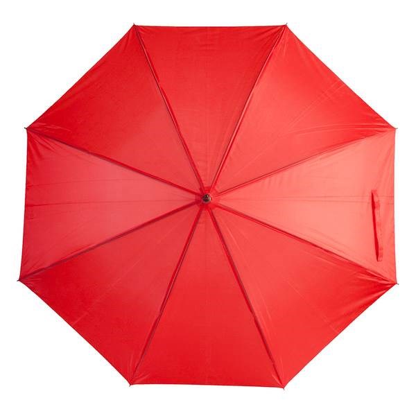 Obrázky: Červený automat. deštník s EVA ručkou v barvě dešt., Obrázek 4