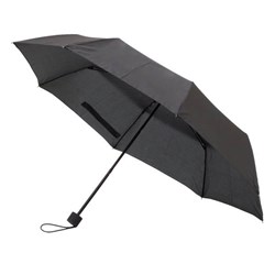 Obrázky: Černý manuál. větru odolný skládací deštník
