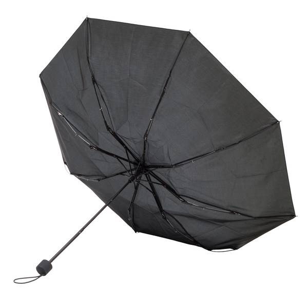 Obrázky: Černý manuál. větru odolný skládací deštník, Obrázek 2