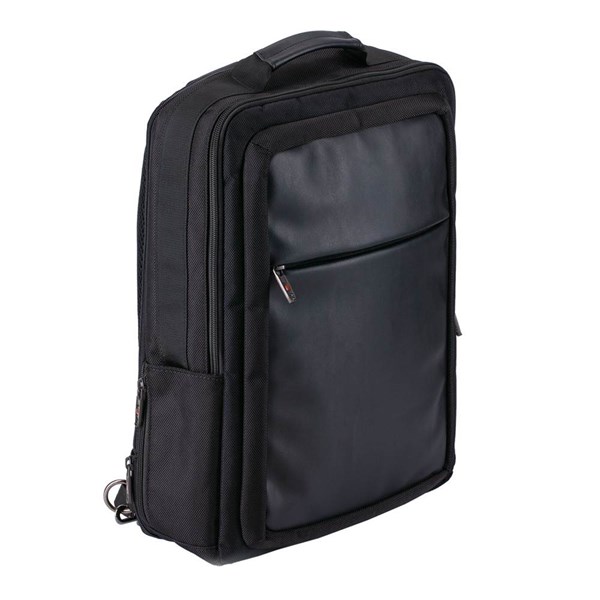 Obrázky: Černý multifunkční batoh/ aktovka na laptop, 17 L