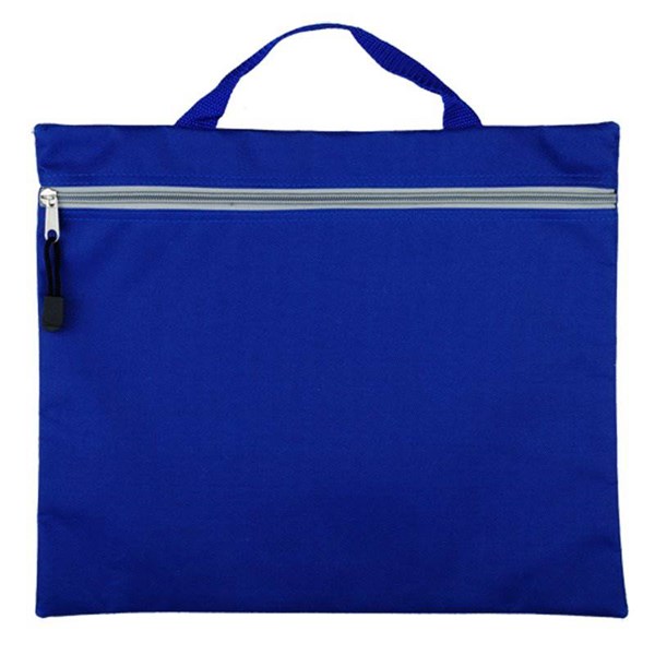 Obrázky: Jednoduchá konferenční taška na dokumenty, modrá
