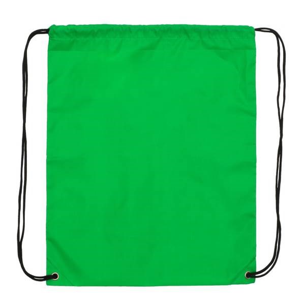 Obrázky: Jednoduchý polyesterový stahovací batoh zelený, Obrázek 2