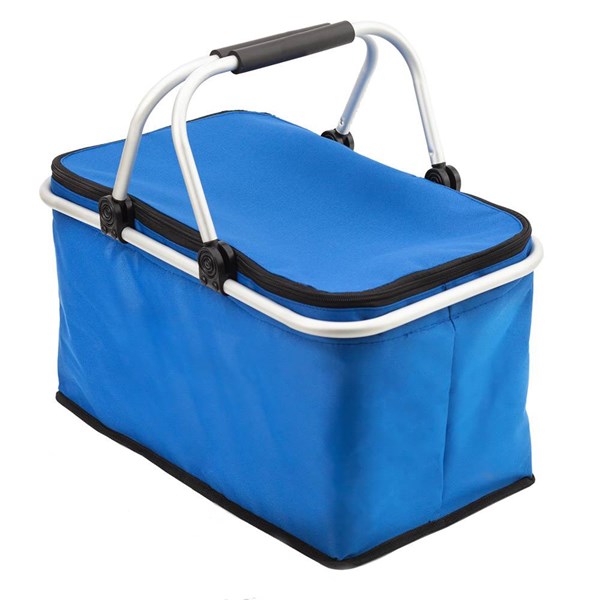 Obrázky: Modrý polyesterový piknikový termokošík
