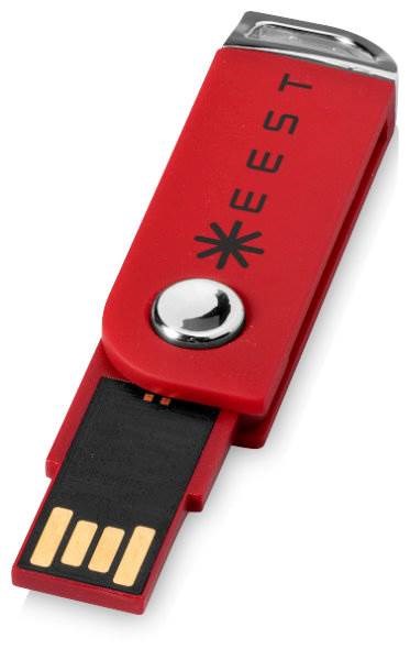 Obrázky: Červený otočný USB flash disk, úchyt na klíče, 32GB, Obrázek 13
