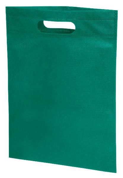 Obrázky: Menší taška s průhmatem z net. textilie, tm. zelená
