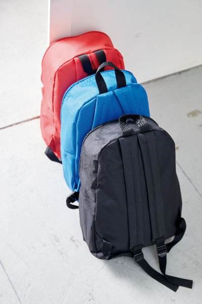 Obrázky: Jednoduchý reklamní batoh s přední kapsou, černý, Obrázek 2