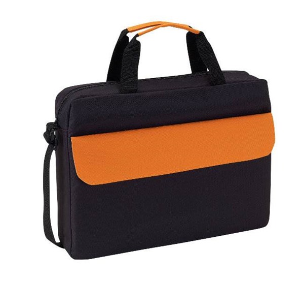 Obrázky: Polyesterová konferenční taška s oranžovou klopou