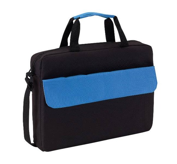 Obrázky: Polyesterová konferenční taška s modrou klopou