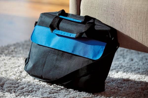 Obrázky: Polyesterová konferenční taška s modrou klopou, Obrázek 2
