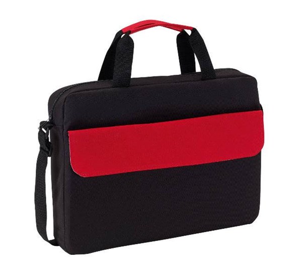 Obrázky: Polyesterová konferenční taška s červenou klopou