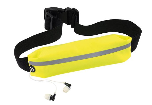 Obrázky: Sportovní ledvinka s reflexním páskem, žlutá