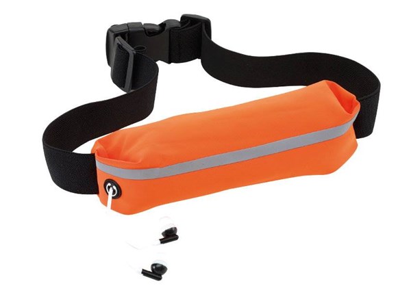 Obrázky: Sportovní ledvinka s reflexním páskem, oranžová