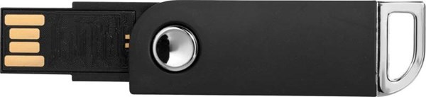 Obrázky: Černý otočný USB flash disk s úchytem na klíče,16GB, Obrázek 7