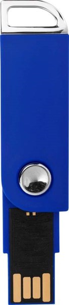 Obrázky: Modrý otočný USB flash disk s úchytem na klíče,32GB, Obrázek 4