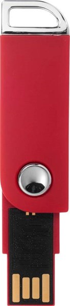 Obrázky: Červený otočný USB flash disk, úchyt na klíče, 2GB, Obrázek 9