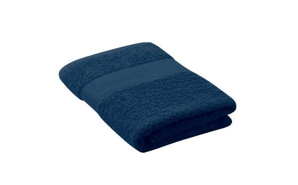 Obrázky: Tmavě modrý bavlněný ručník 100 x 50 cm