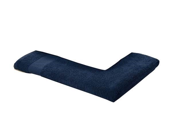 Obrázky: Tmavě modrý bavlněný ručník 100 x 50 cm, Obrázek 2