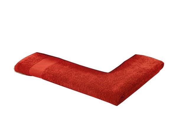 Obrázky: Červený bavlněný ručník 100 x 50 cm, Obrázek 2