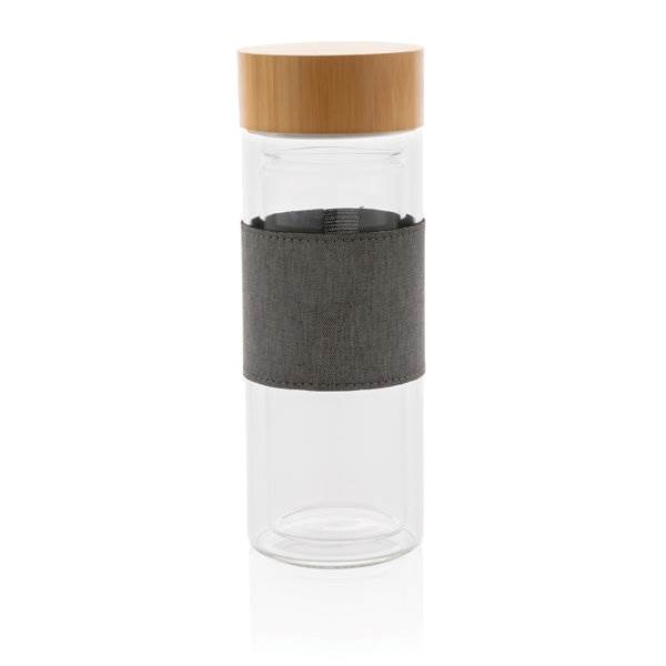 Obrázky: Dvoustěnná skleněná láhev 360 ml s úchopem z rPET, Obrázek 16